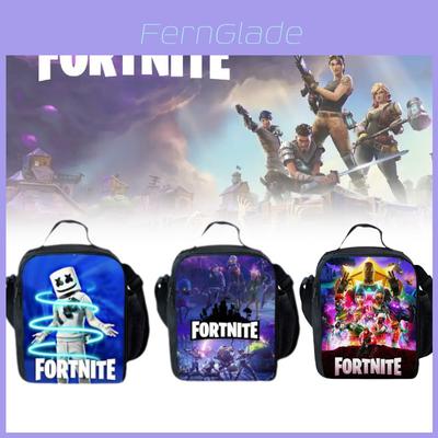 Стильная сумка для ланча с 3D цифровой печатью Fortnite для мужчин, идеально подходящая для повседневных поездок