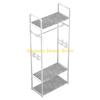 F26C Clothing Rack Garment Rack with Bottom Shelf for Hanging Clothes Coat Skirts Shirts Sweaters Shoe Rack Storing Shoes