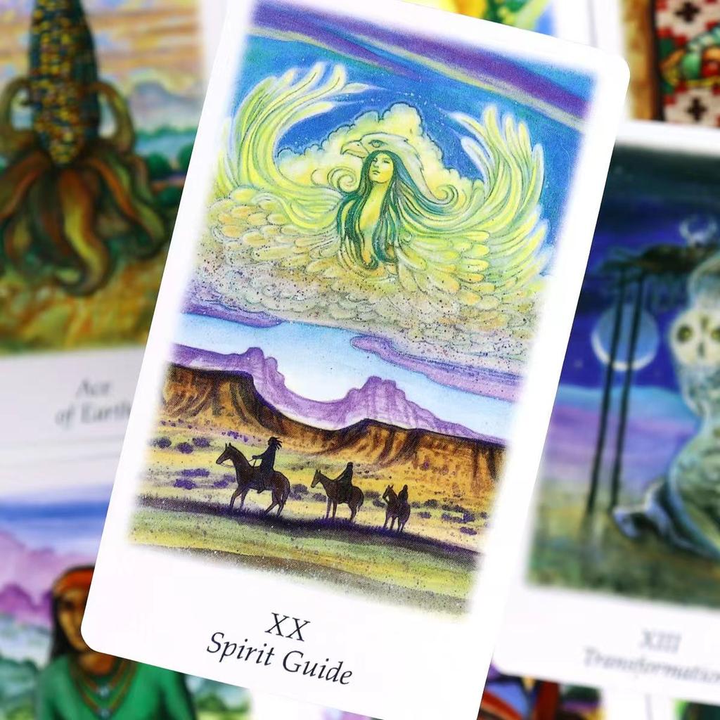 10,3*6 см Vision Quest Tarot 78 шт. Карты содержат племенной шаманизм и дух древнего медицинского колеса