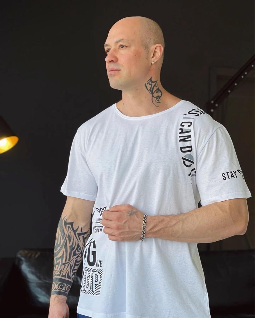 Футболка (Мужской), Мужская хлопковая футболка – Универсальный стиль для повседневной носки, лето, 8012-001-33-3 HC