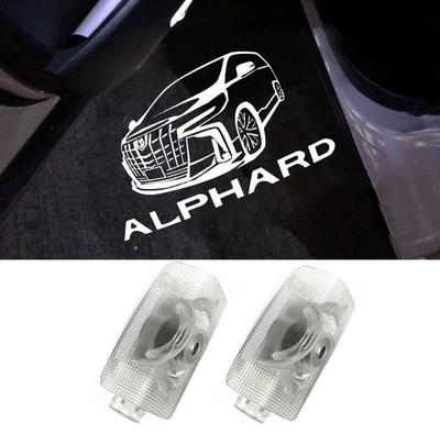 Подсветка салона Alphard03, Светодиодный логотип, Подсветка двери, Светодиодный чип, Высокая яркость, Комплект из 2 шт.