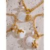 Yhpup Ocean Style Summer Shell Fish Starfish Drop Bracelet Bangle Vacation Beach Stainless Steel Charm Jewelry Trendy