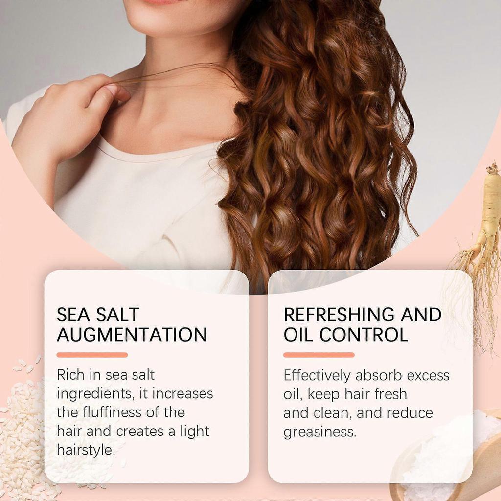 3PC Hair Sea Salt Styling Spray Lazy Refreshing Oil Control Fluffy Hair No-Wash