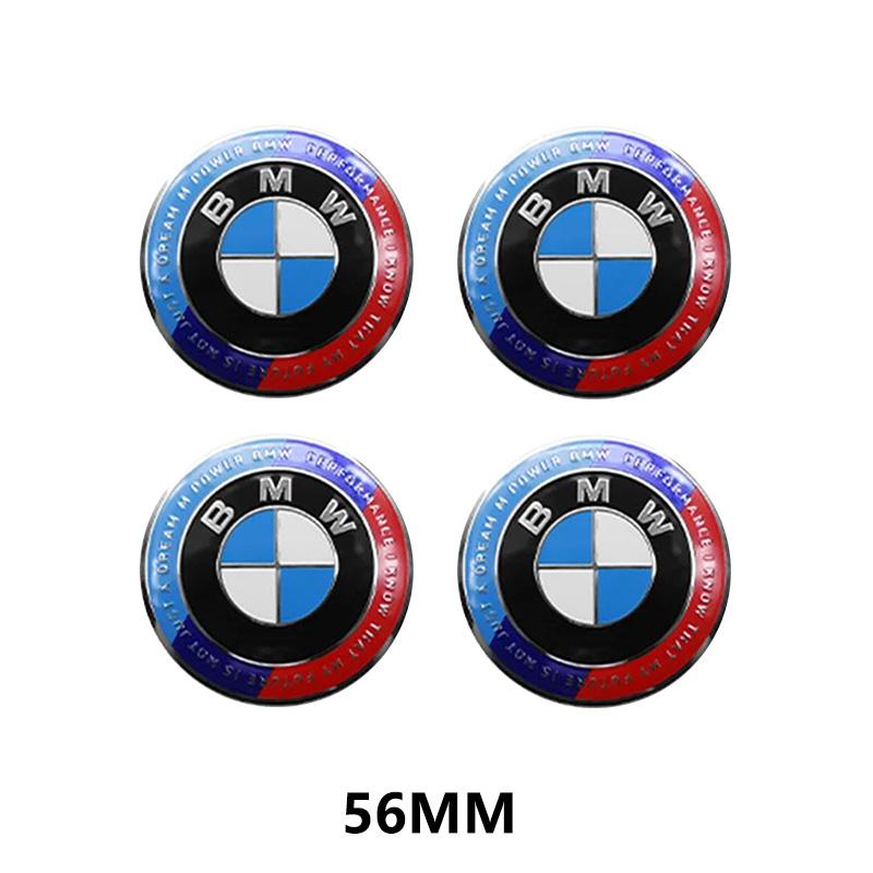 4pcs 56/65mm automobile wheel center sticker For BMW M Emblem E46 E36 E34 F10 E90 F30 E60 F30 E53 E30 E92 E87 ACCESSORIES BV9