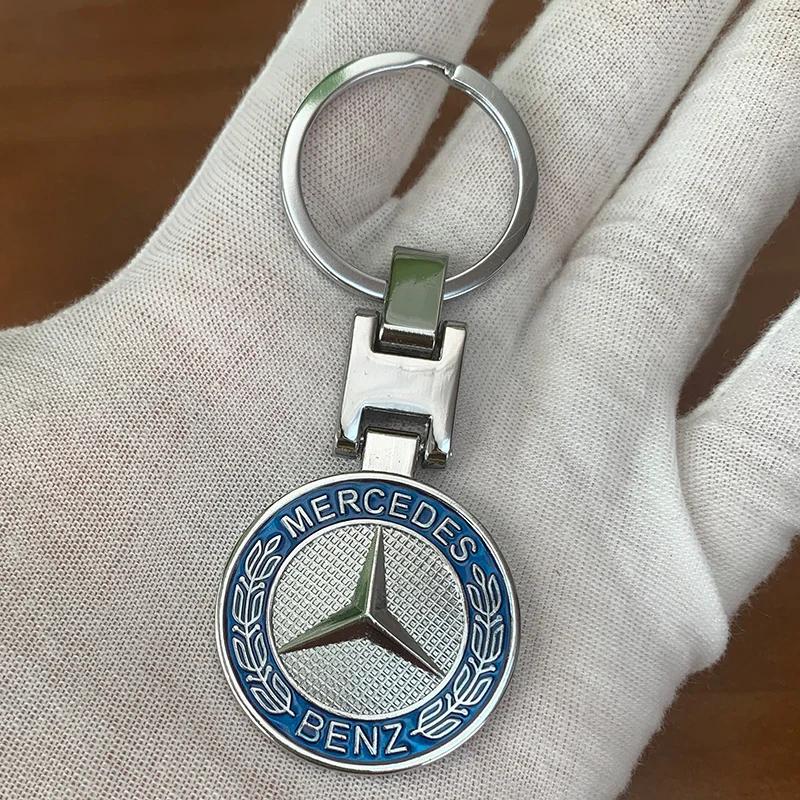 Горячая автомобильная наклейка 1 шт. Высококачественный металлический брелок с логотипом автомобиля для Mercedes Benz AMG Smart W205 C300 W203 W206 W108 W124 W126 W140 W1