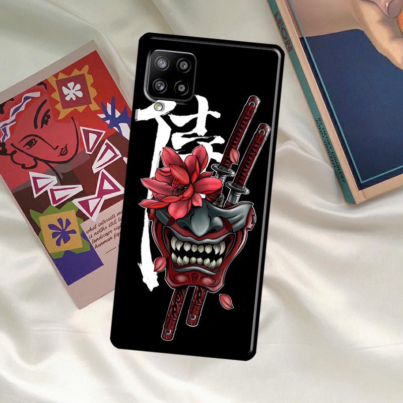 Кейс Самурайский Они Маска для Samsung Galaxy A33 A13 A36 A56 A23 A52 A32 A12 A54 A34 A14 A16 A26 A53 A15 A35 A55