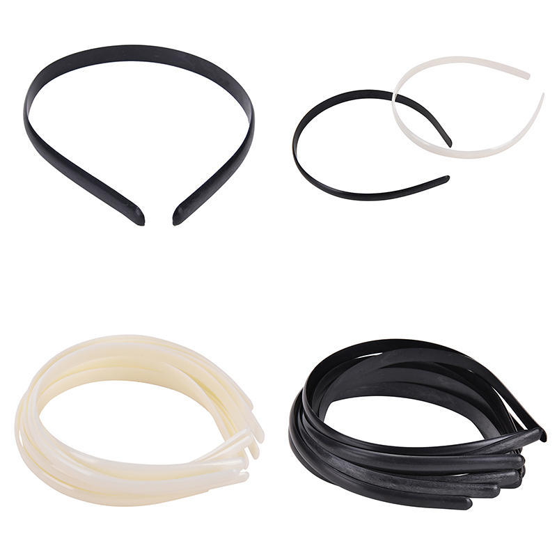 10 шт./компл. пластиковая резинка для волос без зубов детский аксессуар для волос сделай сам 2 цвета