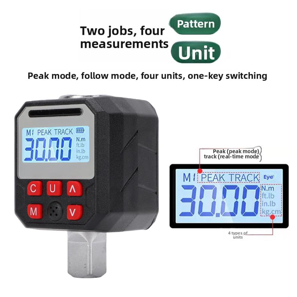 2% Accuracy Digital Torque Adapter 1/2in Drive Precision Torque Tool  For Automotive Repair