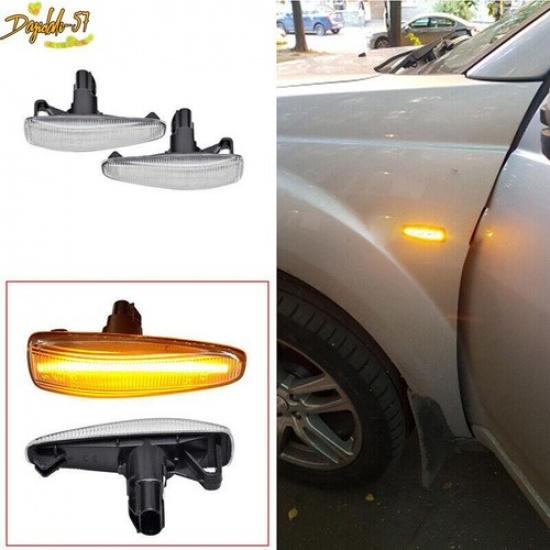 2pcs Fender Lamp Side Marker Signal Lights For Mitsubishi Lancer Outlander Sport