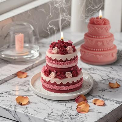 Силиконовая форма для ароматерапевтической свечи в форме розы, сделай сам, 3D форма для литья мыла, гипса, смолы, ручная работа, свадебное украшение, подарок