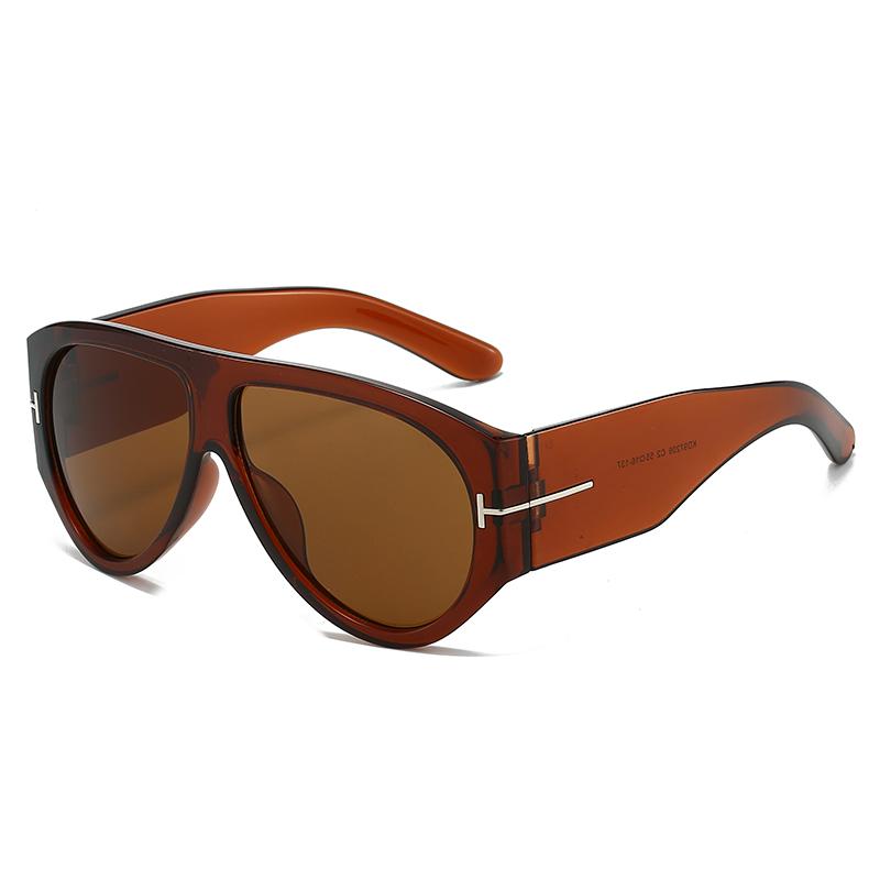 Ретро Оверсайз Авиаторы Женские Мужские Модные Очки с Большой Оправой Мужские Женские Винтажные Роскошные Брендовые Солнцезащитные Очки UV400