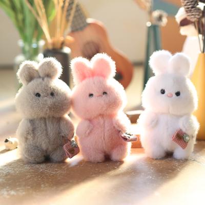 Милый маленький кролик кулон плюшевая игрушка кукла мультфильм школьная сумка подвесное украшение брелок кукла кукла