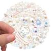 50/100 шт. Мультяшные наклейки Sanrio Cinnamoroll Водонепроницаемые Граффити Наклейки для телефона, ноутбука, багажа, гитары, блокнота, Декали, Детские игрушки