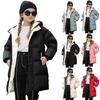 Girls' Fashion Cotton Coat Children's Mid-Length Thickened Padded Jacket