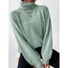 Loose Sweater Women's Solid Color Warm Pullover Top