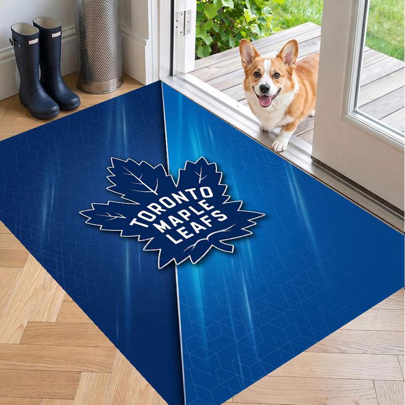Soft Floor Carpet Toronto Maple Leafs Pattern Area Rug Decorative Mat For Home Room Decoration