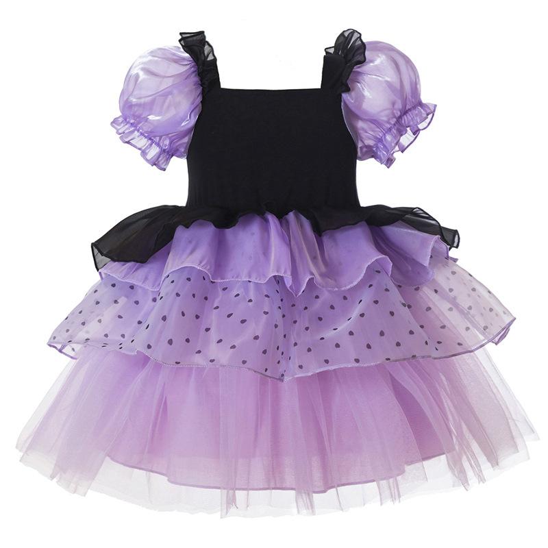 Хэллоуин Платье для девочки Вампир Пышное Платье принцессы для девочек и детей Костюм для вечеринки Лолита