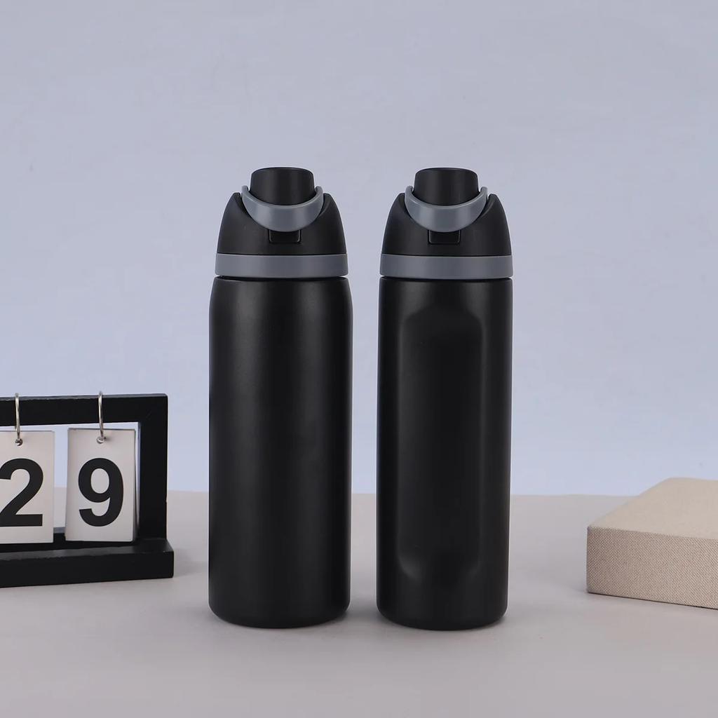 Handheld Fruit Cup, 304 Stainless Steel Vacuum Insulated Cup, Large Capacity Dual Drink Sports Kettle