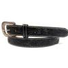 1.5" Wide Western Leather Belt Cowboy Rodeo Casual Leather Belt Floral Embossed, Size 28" To 40"