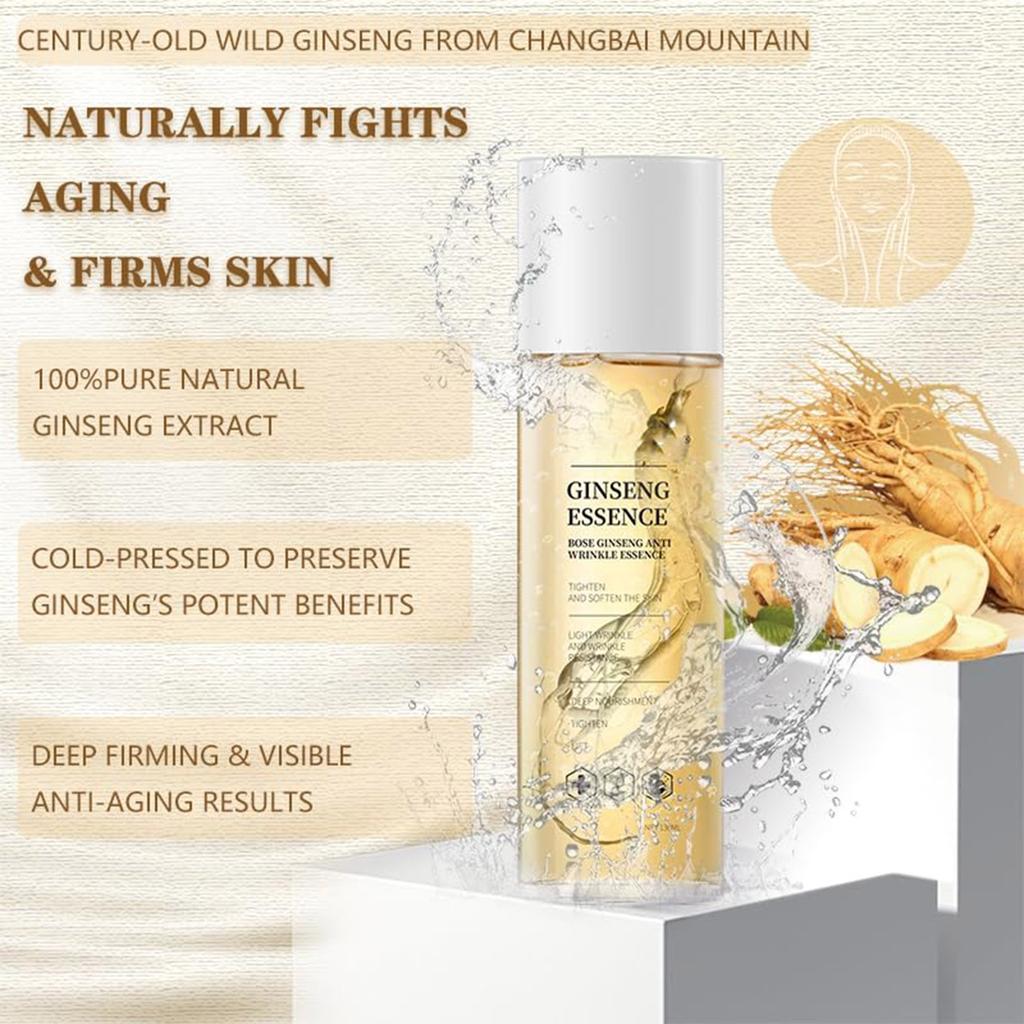 Подтягивающая жидкость с женьшенем восстанавливает и питает, против морщин, подтягивает, разглаживает линии, глубоко увлажняет и подтягивает кожу 120 мл