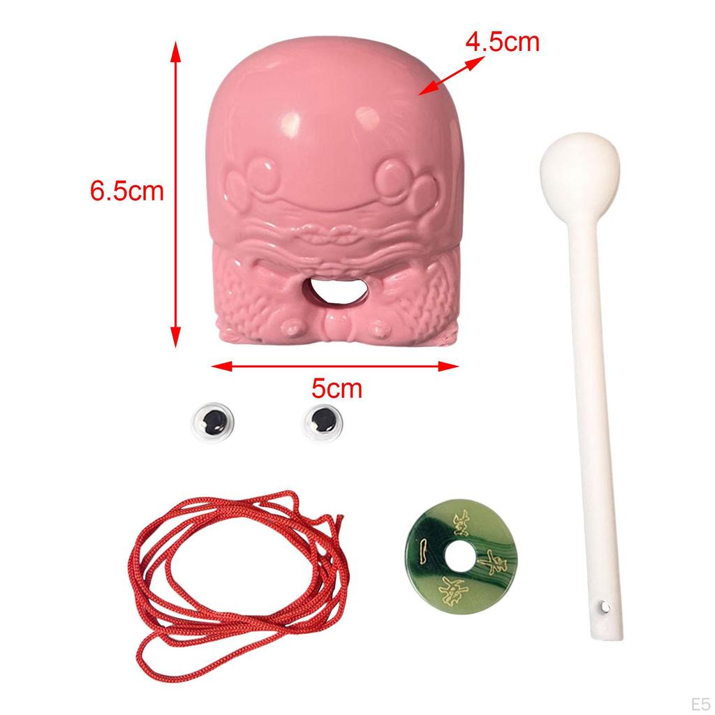 Fish Temple Block Guiros Percussion Instruments Figurine Small Frog Musical Instrument for Adults