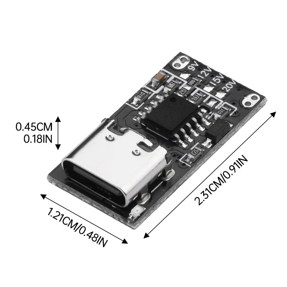 5pcs Type C PD2.0 PD3.0 Fast Charge Trigger Polling Detector USB Boost Power Supply Change Module Charger Board diymore