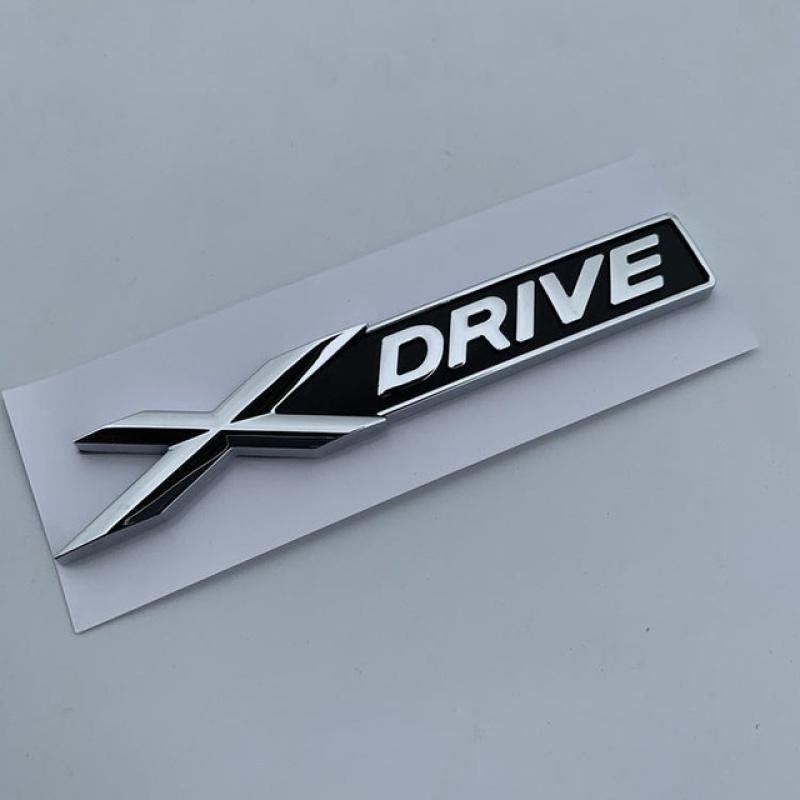 New XDrive Old XDRIVE Logo Fender Emblem Badge for X1 X3 X4 X5 X6 X7 Car Styling Discharging Capacity Sticker