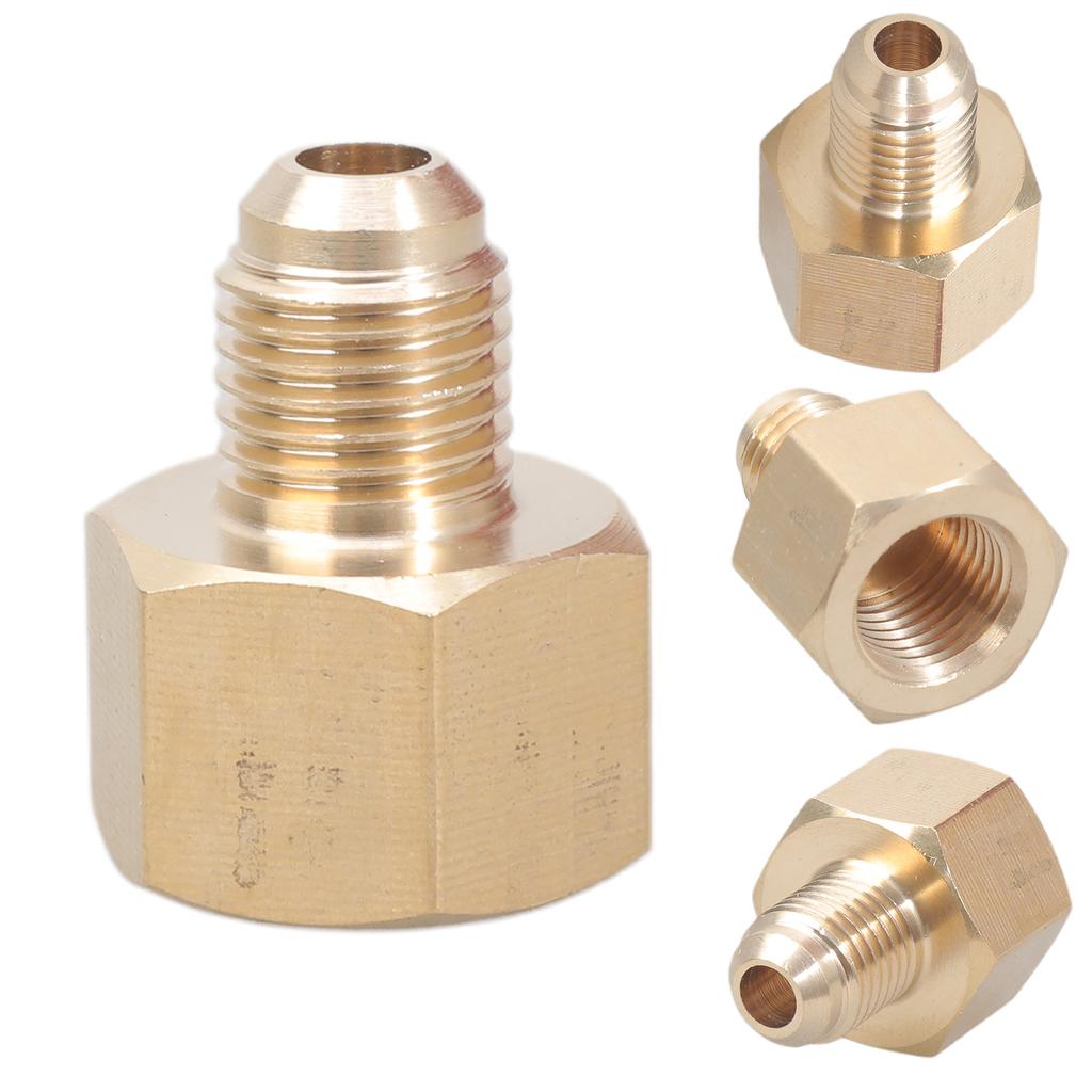 1/4 SAE Папа Адаптер Кондиционера Латунная Переходная Головка Адаптер для Регулятора Азота Фитинги Адаптер для Кондиционера Автомобиля