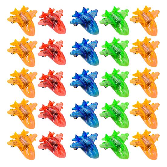 25Pcs Pull Back Mini Airplane Toy Clear Combat Aircraft Model Toddlers Boys Girls Educational