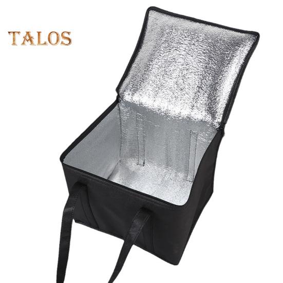 Изолированная сумка для покупок для продуктов, контейнер для бенто с ручкой, застежкой-молнией, большая вместительная термоизоляционная сумка