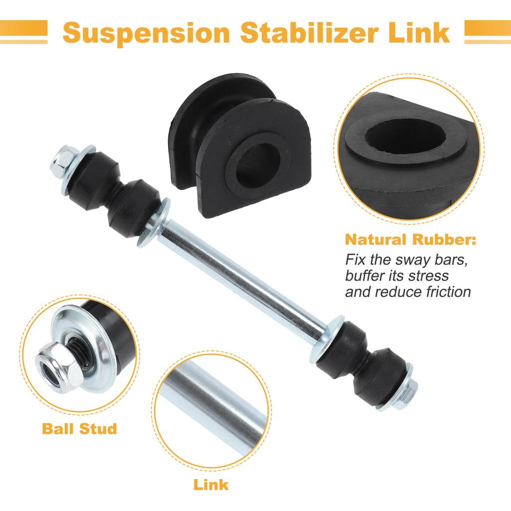 UXCELL Front Sway Bar End Link Stabilizer Kit for Chevrolet SILVERADO 1500 2500 3500 HD