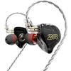 Hifi Kingdom ND-ZR 10-мм Алмазный Динамический Драйвер (1ДД) Проводные внутриканальные мониторы, Черные, Без микрофона