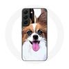 Case for Samsung Galaxy S21 FE Continental Miniature Spaniel Butterfly Puppy White and Brown