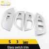 S3 Song Glass Switch Frame & Electroplated Window Armrest Lift Sequins Car Accessory