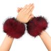 Imitation fox fur sleeves, wrist sleeves, imitation fur fur wristbands, autumn and winter warm plush sleeve accessories