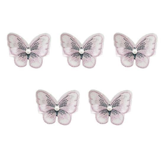 5 шт. женские заколки для волос 3D сетчатая пряжа бабочка декор легкие тканевые заколки для волос аксессуары для украшения волос