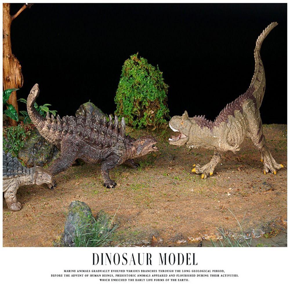 Rubber Dinosaur Model Multiple Sizes Dinosaur Action Figures Tyrannosaurus Scene Decoration