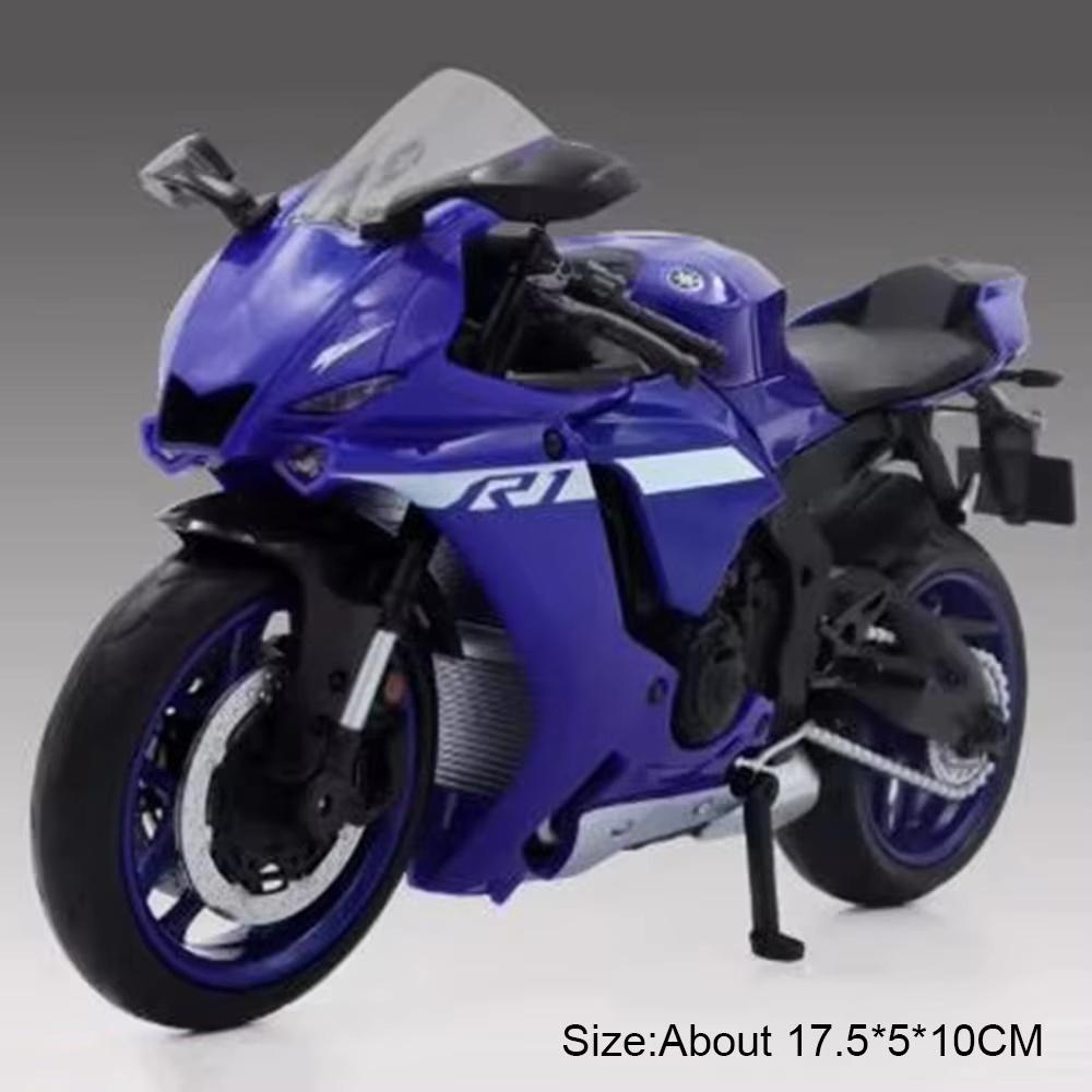 1:12 Yamaha Yzf-r1m Сплав Bmw S1000rr Мотоцикл Игрушки Литая Машина Управление Передним Колесом Резиновые Шины Транспортное Средство Для Мальчика Праздничные Подарки