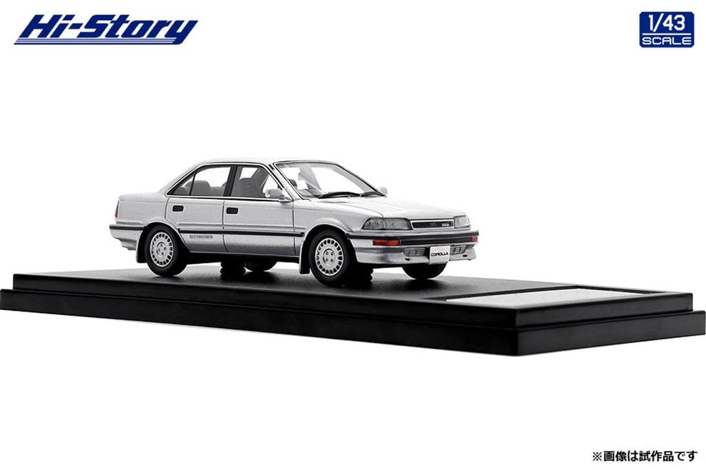 Hi Story Toyota Corolla Sedan GT Customized Silver Готовый продукт 1/43 (1987)