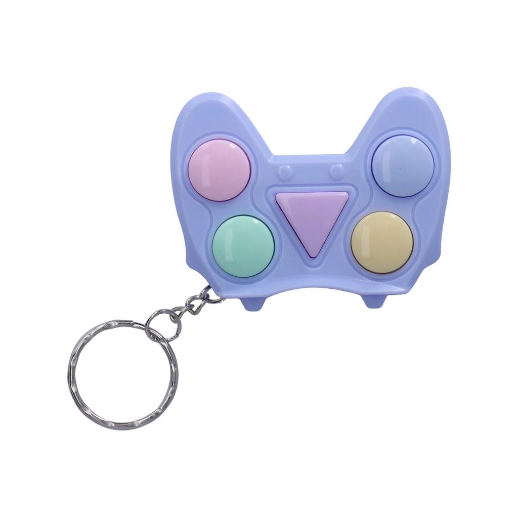 Mini Game Machine Keychain Portable Game Console Stress Relief Keychain for Kids Children