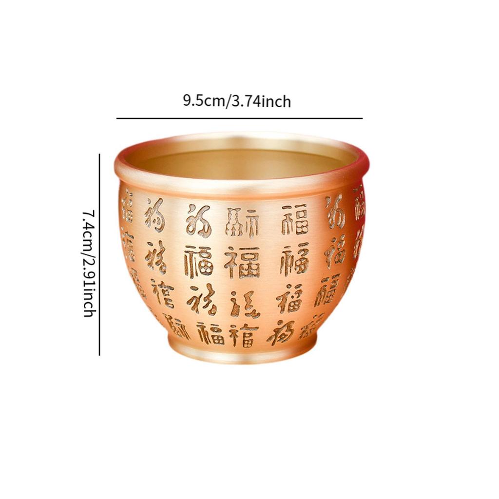 Чаша сокровищ Фэн-шуй Высота 7,4 см Фигурка процветания для новоселья