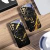 Спокойная черная пантера Для Samsung Galaxy S20 FE S21 S22 S23 Plus S24 Ultra 25Ultra S21+ S9+ S22Plus Чехол для телефона из золотого стекла
