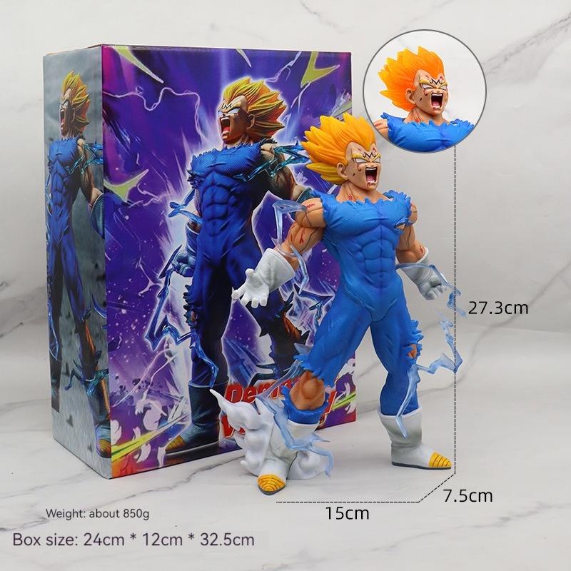 Anime Dragon Ball Z Gk Vegeta Figure Self-Destruct Majin Vegeta Figurine 27Cm Pvc Action Figures Collection Model Toys Gifts