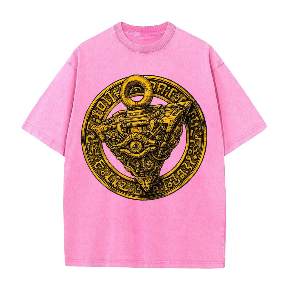 Gothic Yk YuGiOh Graphic Tshirt Anime Washed Oversized T Shirt Mens Clothing Summer High Quality Pure Cotton Tees Tops