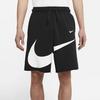Nike Вязаные шорты с логотипом Swoosh Colorblock, мужские шорты, черные DJ5373-010