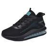 Spring men's shoes fly-woven mesh breathable sports shoes casual shoes air cushion shock absorption and height increase running shoes