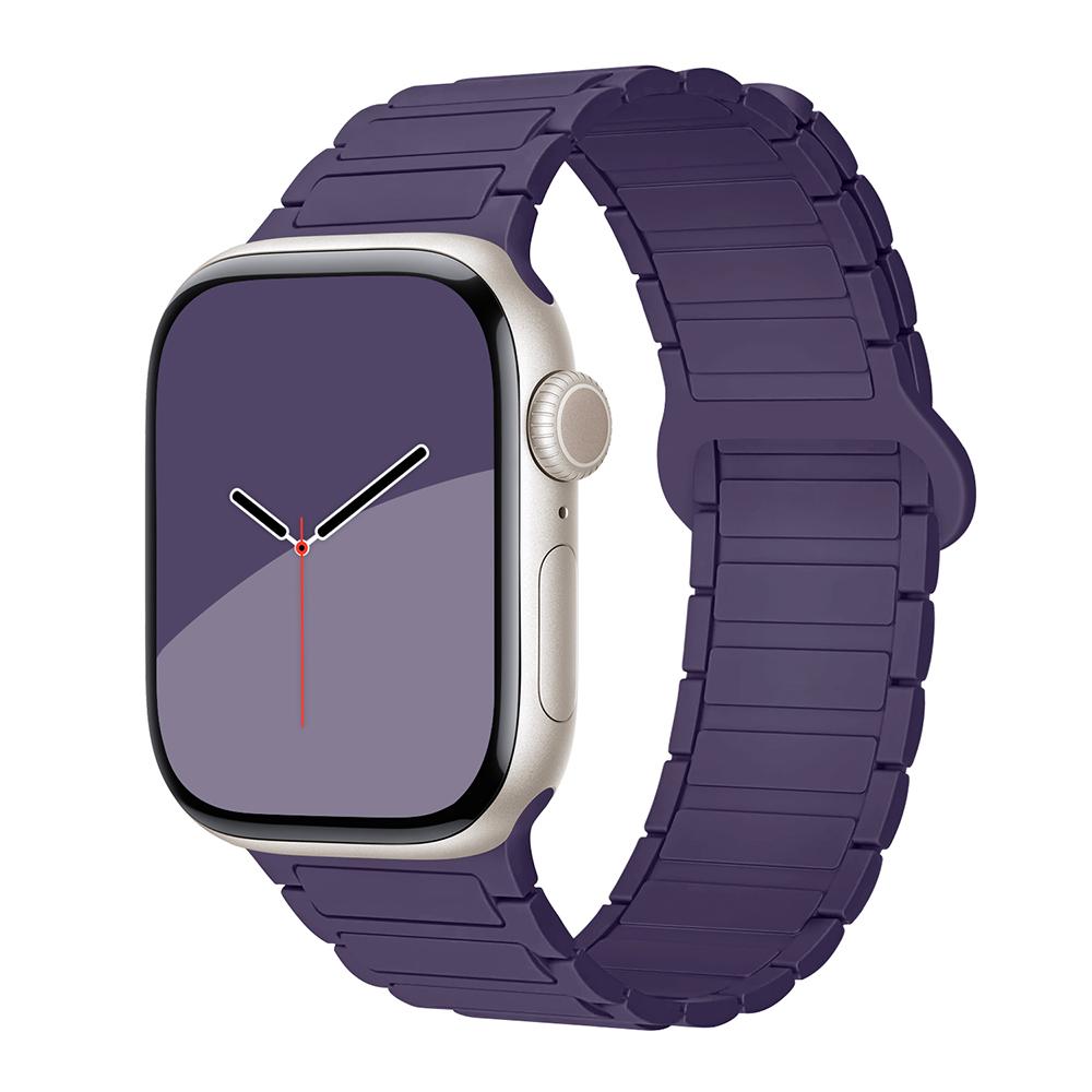 bands for Apple Watch strap 40mm 46mm 45mm 44mm 41mm 49mm Magnetic Silicone correas Bracelet iWatch Series 11 10 9 8 Se ultra2 3