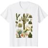 Cactus Succulent Plants Retro Vintage Cacti Botany Botanical T-Shirt Unisex  Graphic T Shirts Streetwear
