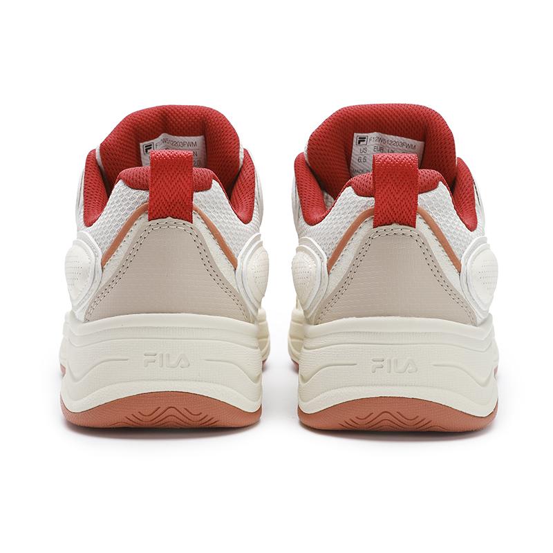 Fila Vibe Rhythm Shoes Серия CNY Низкие кеды для скейтбординга Женские кроссовки Белый Коричневый F12W512203FWM