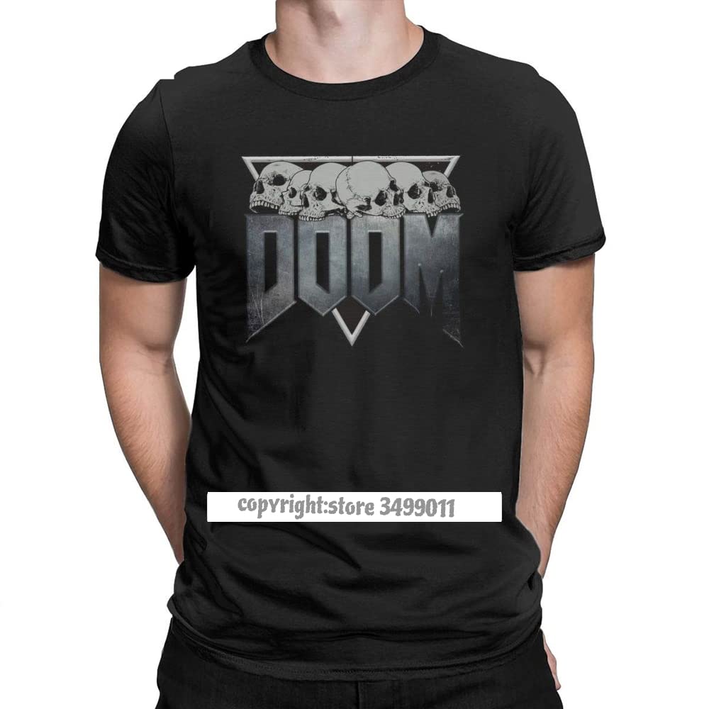 Men's T-Shirt Doom Eternal Cotton Tee Shirt Fitness Game Conan Barbarian Thulsa Snake Cult T Shirt Streetwear Printed